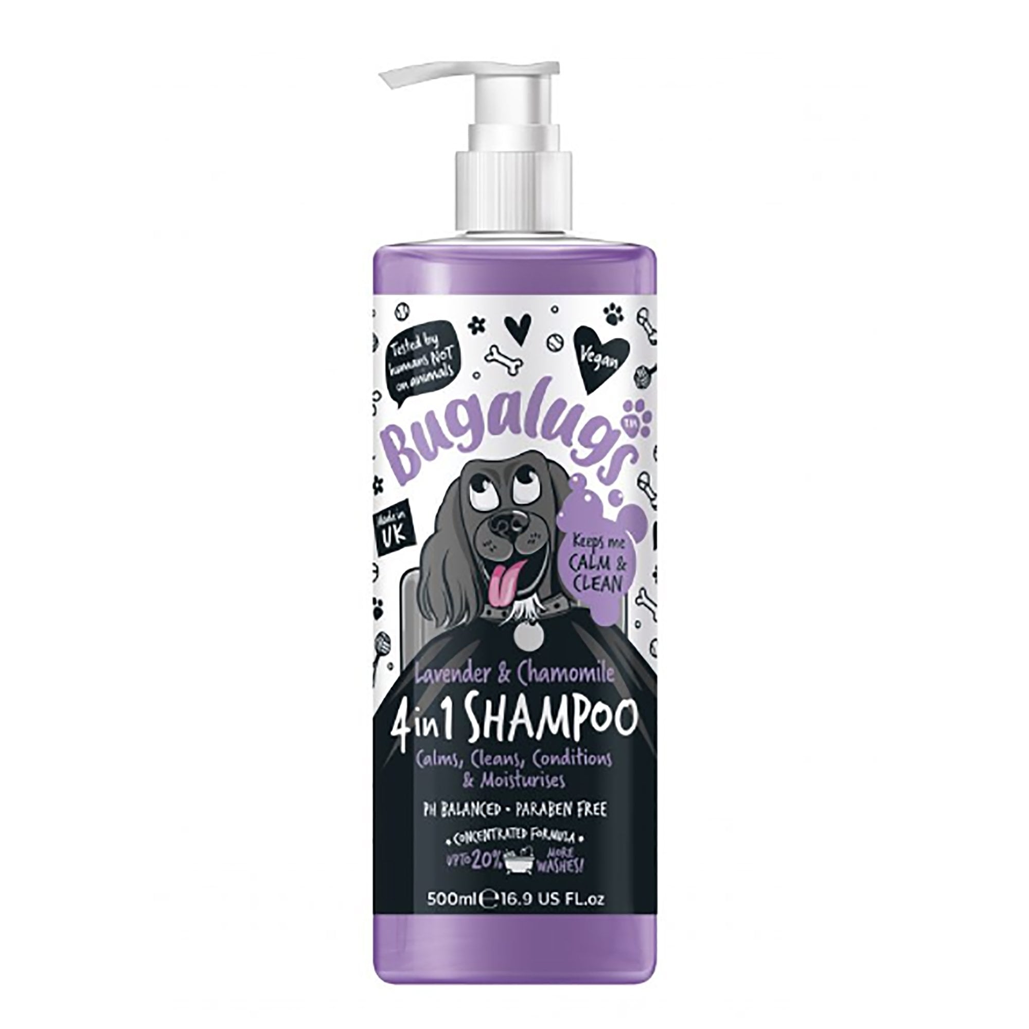 4 in 1 Shampoo With Lavender & Chamomile For Dogs 500ml
