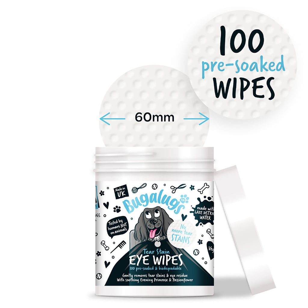 Tear Stain Eye Wipes For Dogs 100pk