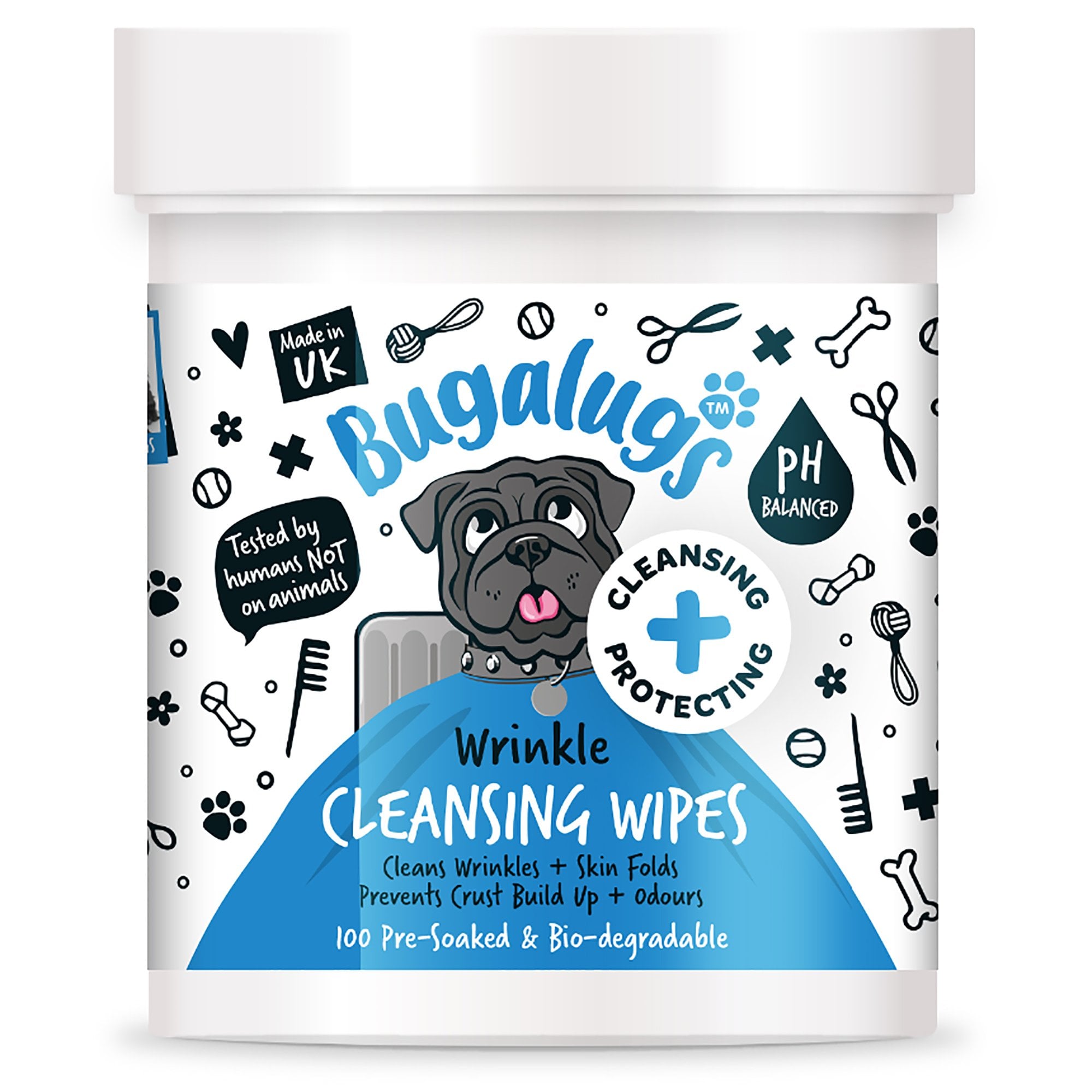 Wrinkle Cleansing Wipes For Dogs 100pk