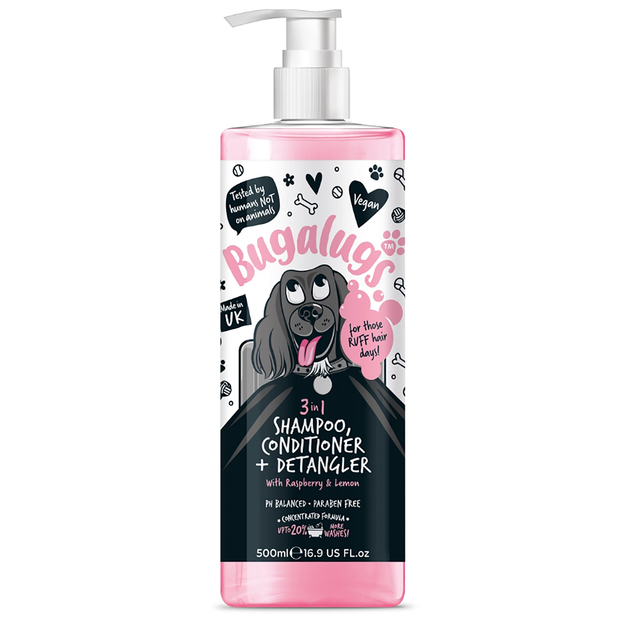 3 in 1 Shampoo, Conditioner & Detangler For Dogs 500ml