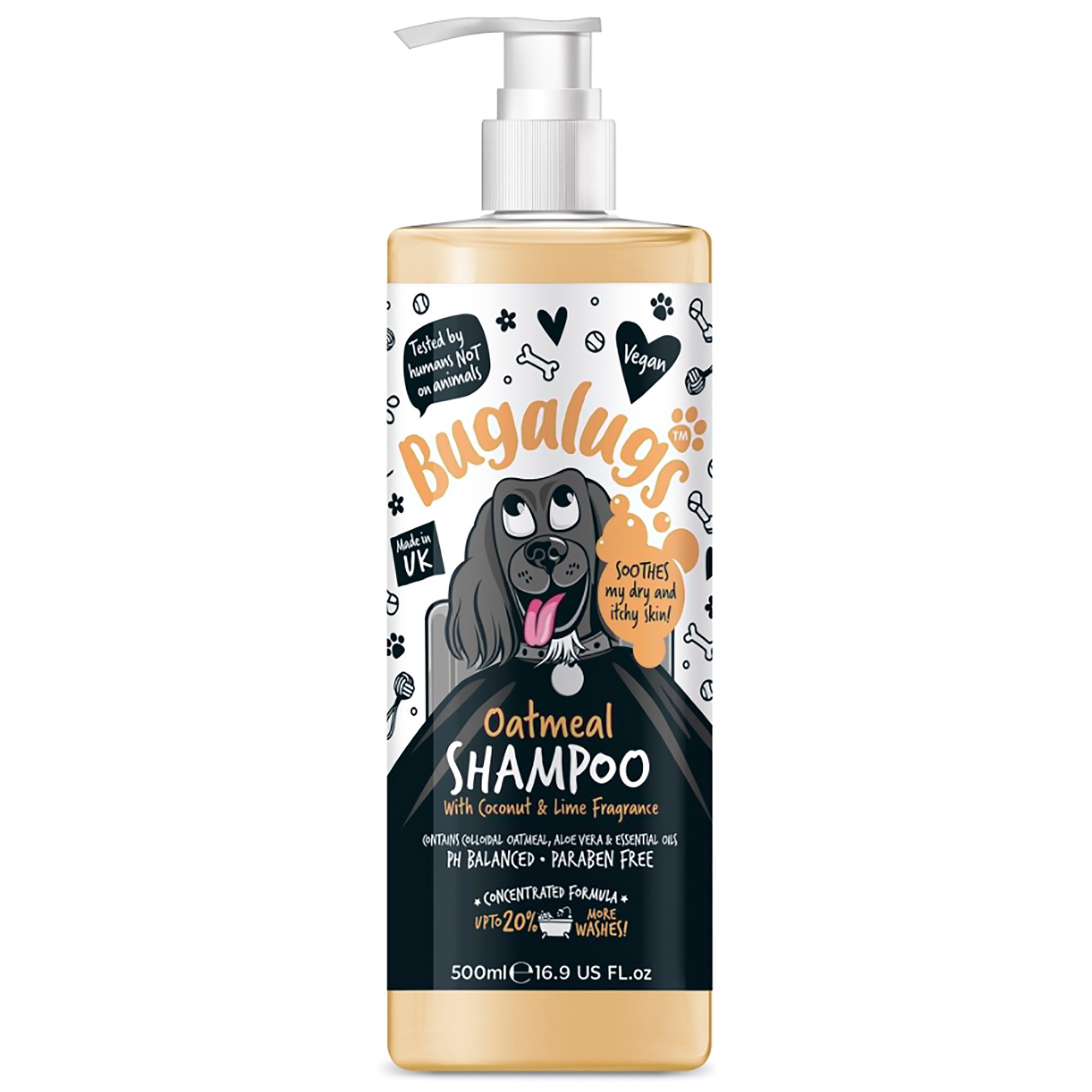 Oatmeal Dog Shampoo With Coconut & Lime 500ml