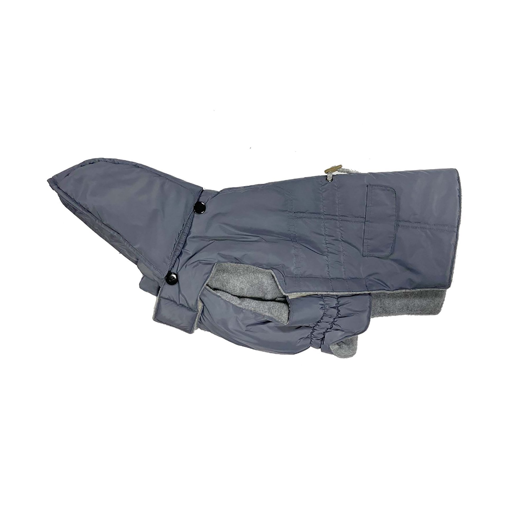 Go Walk Dusky Blue Duffle Dog Coat - Small