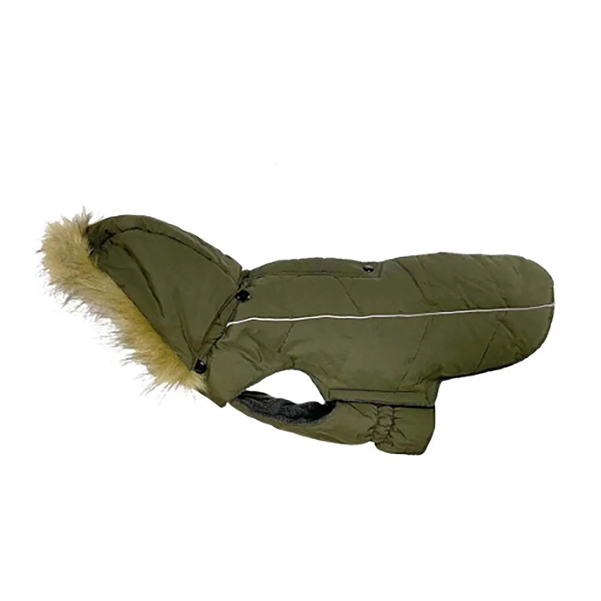Go Walk Green Parka Dog Jacket Large