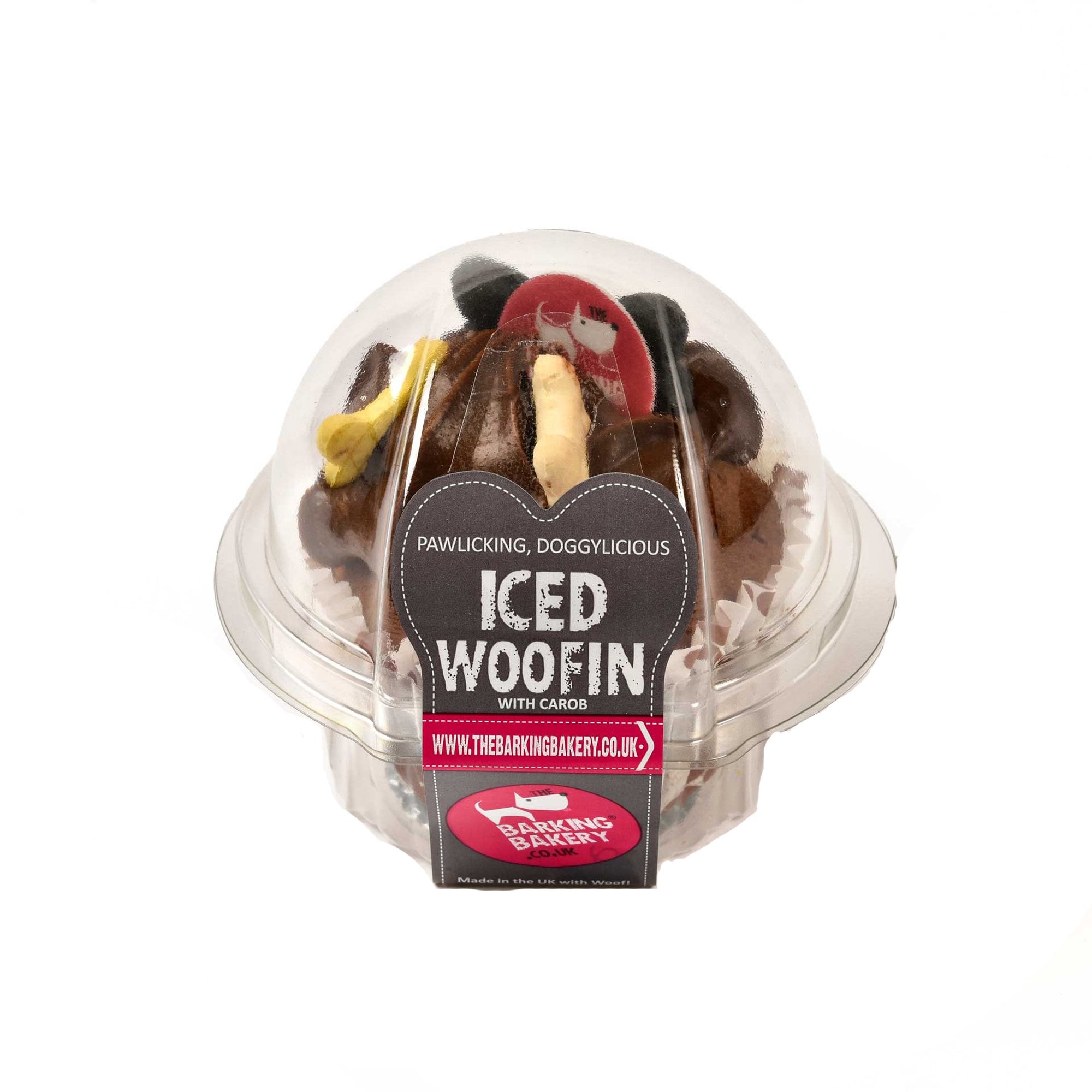 The Barking Bakery Vanilla Woofin With Carob Frosting Dog Treat 75g