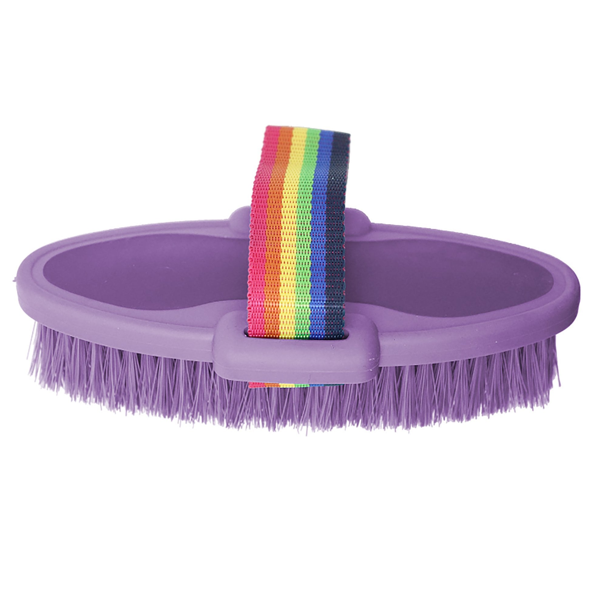 Multi-Coloured Rainbow Strap Brush Purple