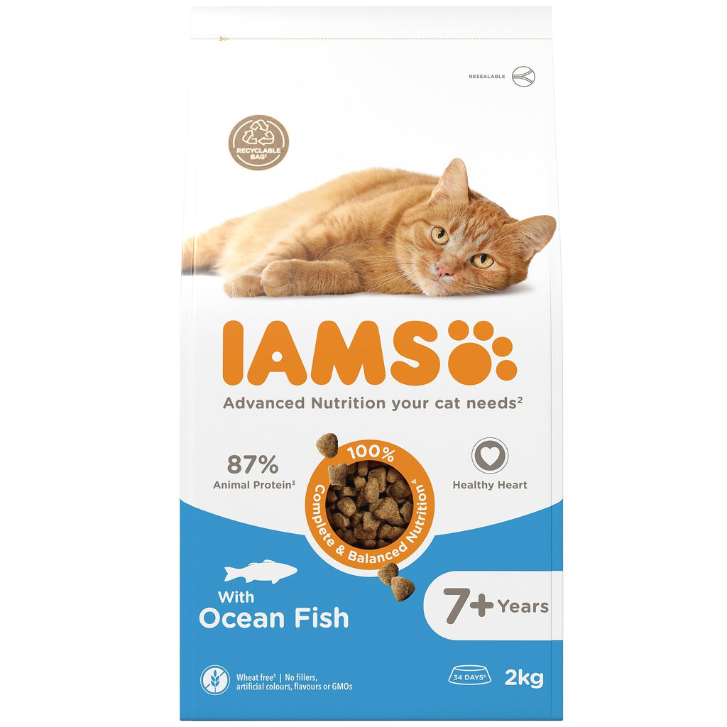 Senior 7+ Years Cat Food With Ocean Fish 2kg