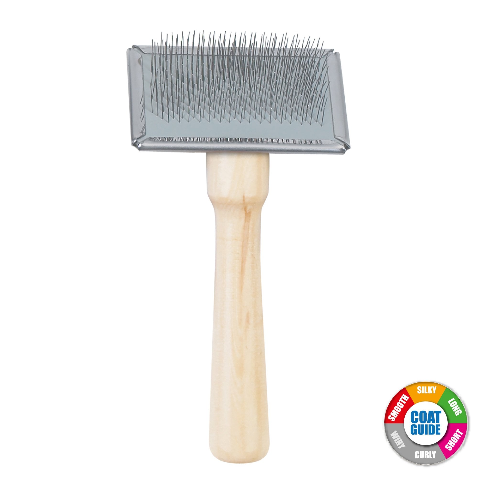 Ancol Heritage Wooden Handle Slicker Brush - Small