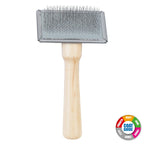 Ancol Heritage Wooden Handle Dog Slicker Brush - Medium (15cm)