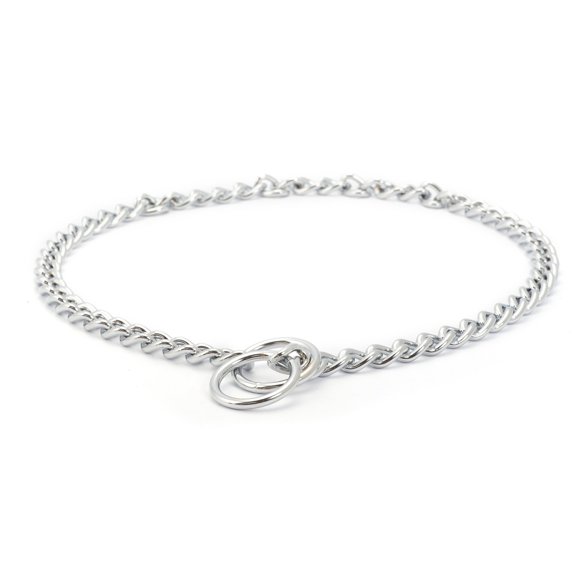 Check Chain Dog Collar - Medium