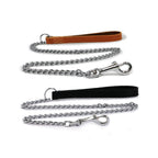 Ancol Classic Leather Chain Dog Lead