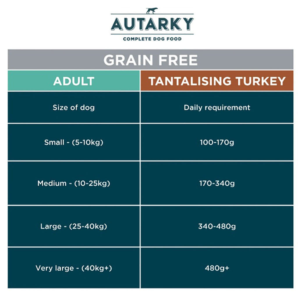 Adult Tantalising Turkey & Potato Dog Food 2kg