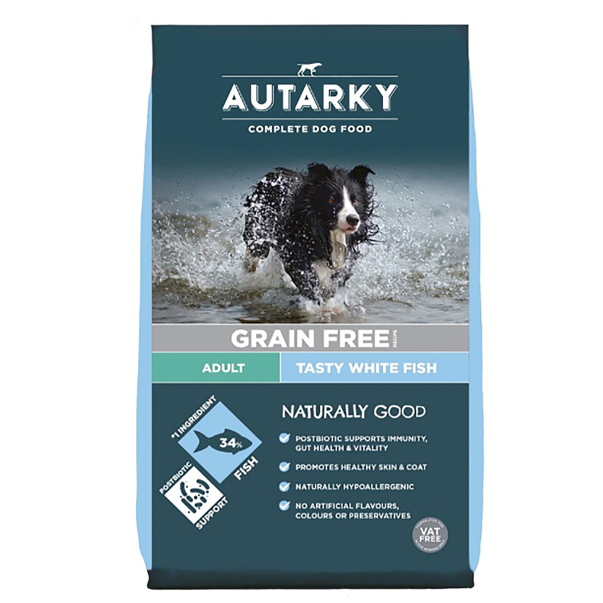 Adult Grain Free Tasty White Fish & Potato Dog Food 12kg