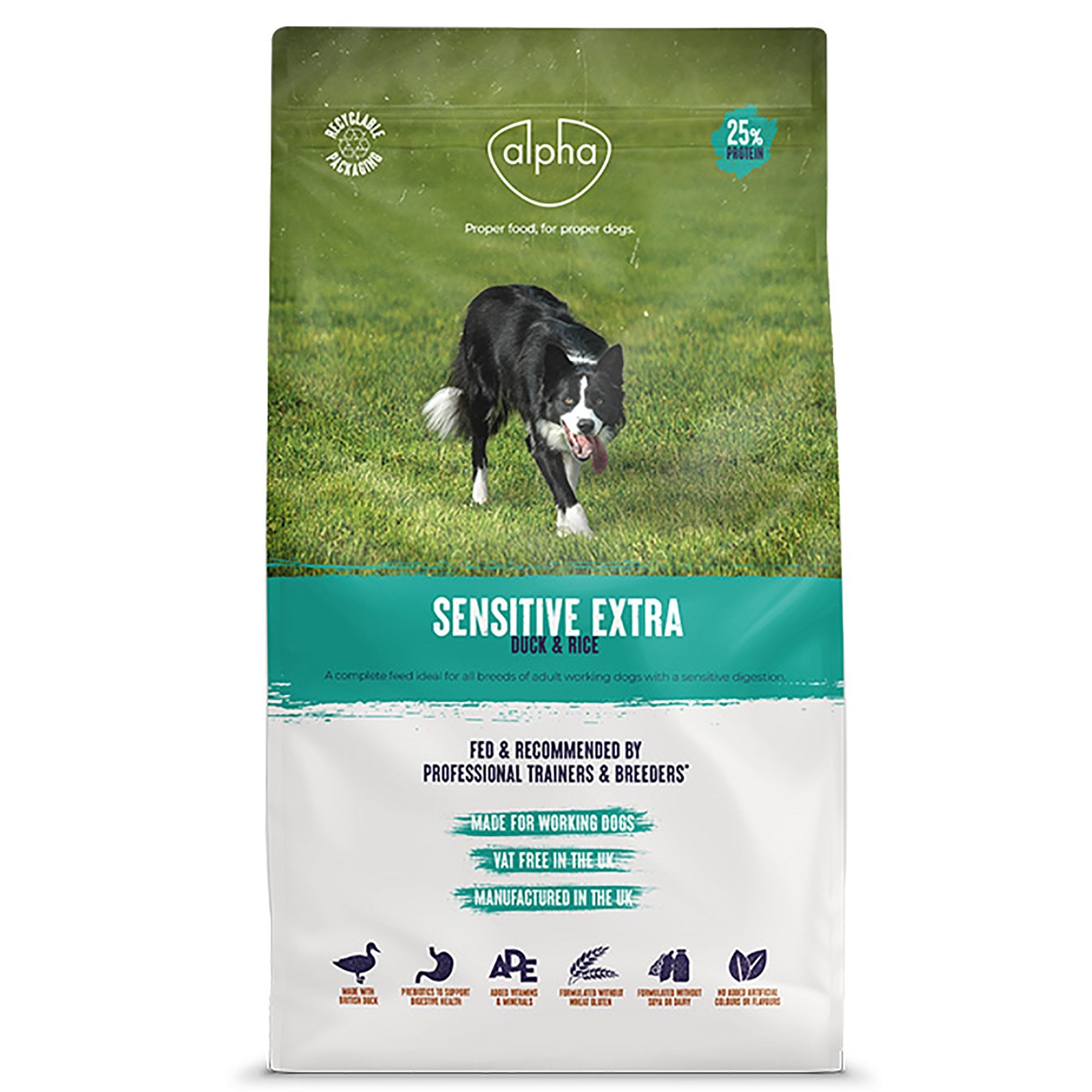 Sensitive Extra with Duck & Rice Adult Dog Food 15kg