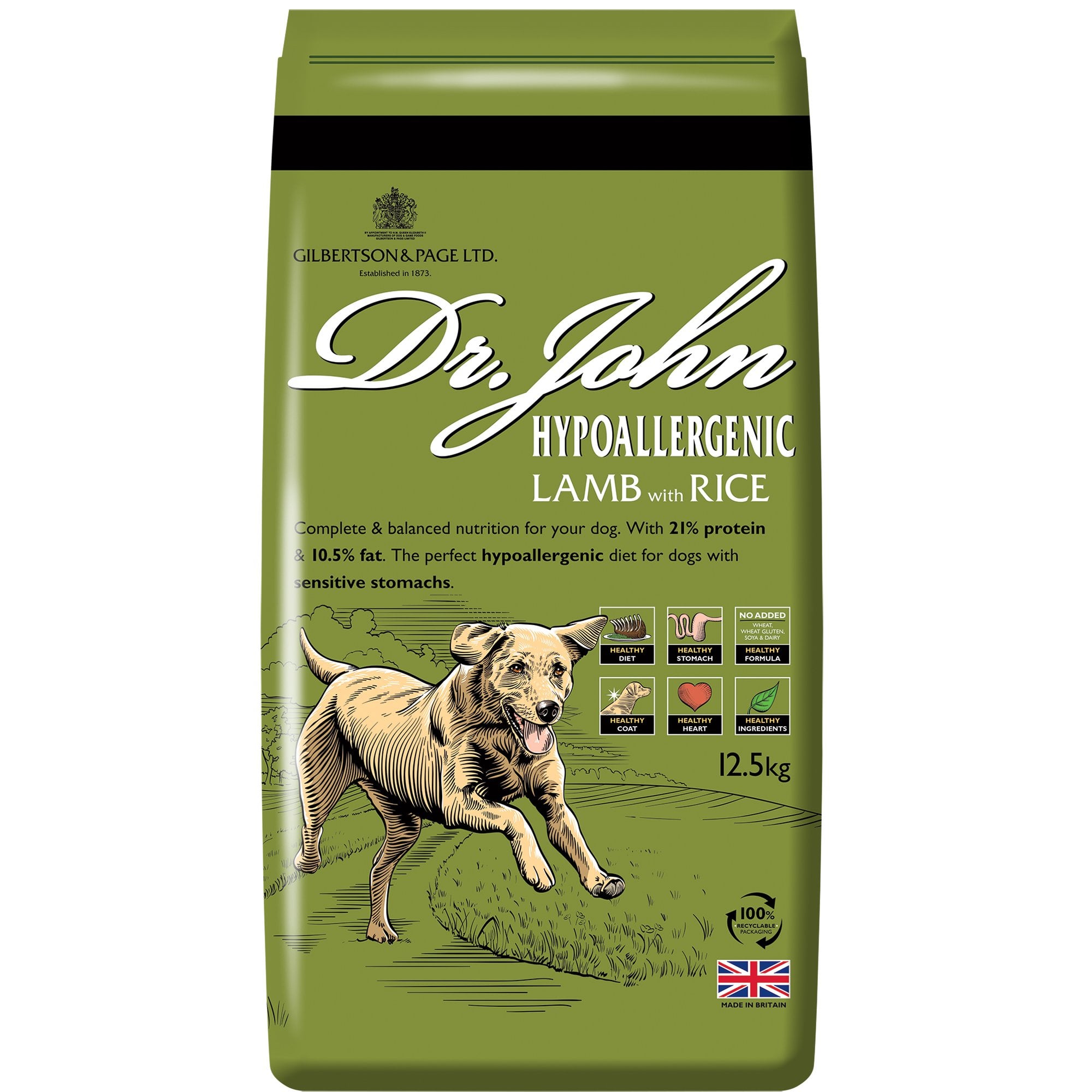 Hypoallergenic Lamb With Rice & Vegetables Adult Dog Food 12.5kg