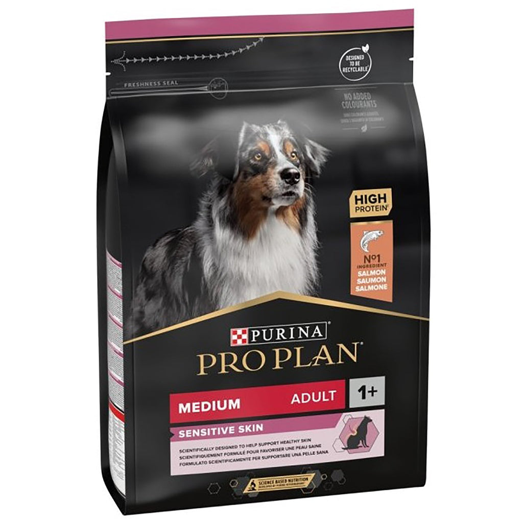 Medium Adult Sensitive Skin Salmon Dog Food 3kg