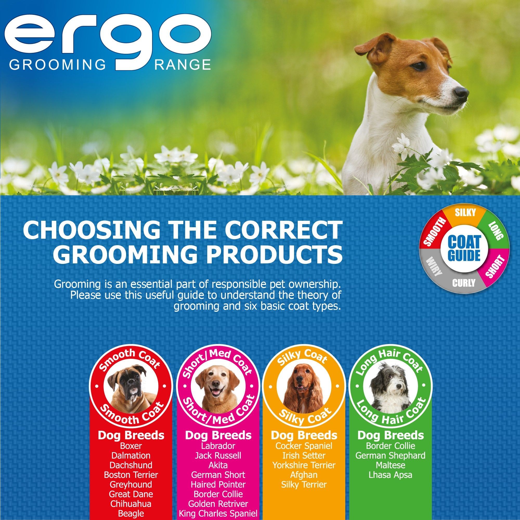 Ancol Ergo Grooming Undercoat Dog Rake