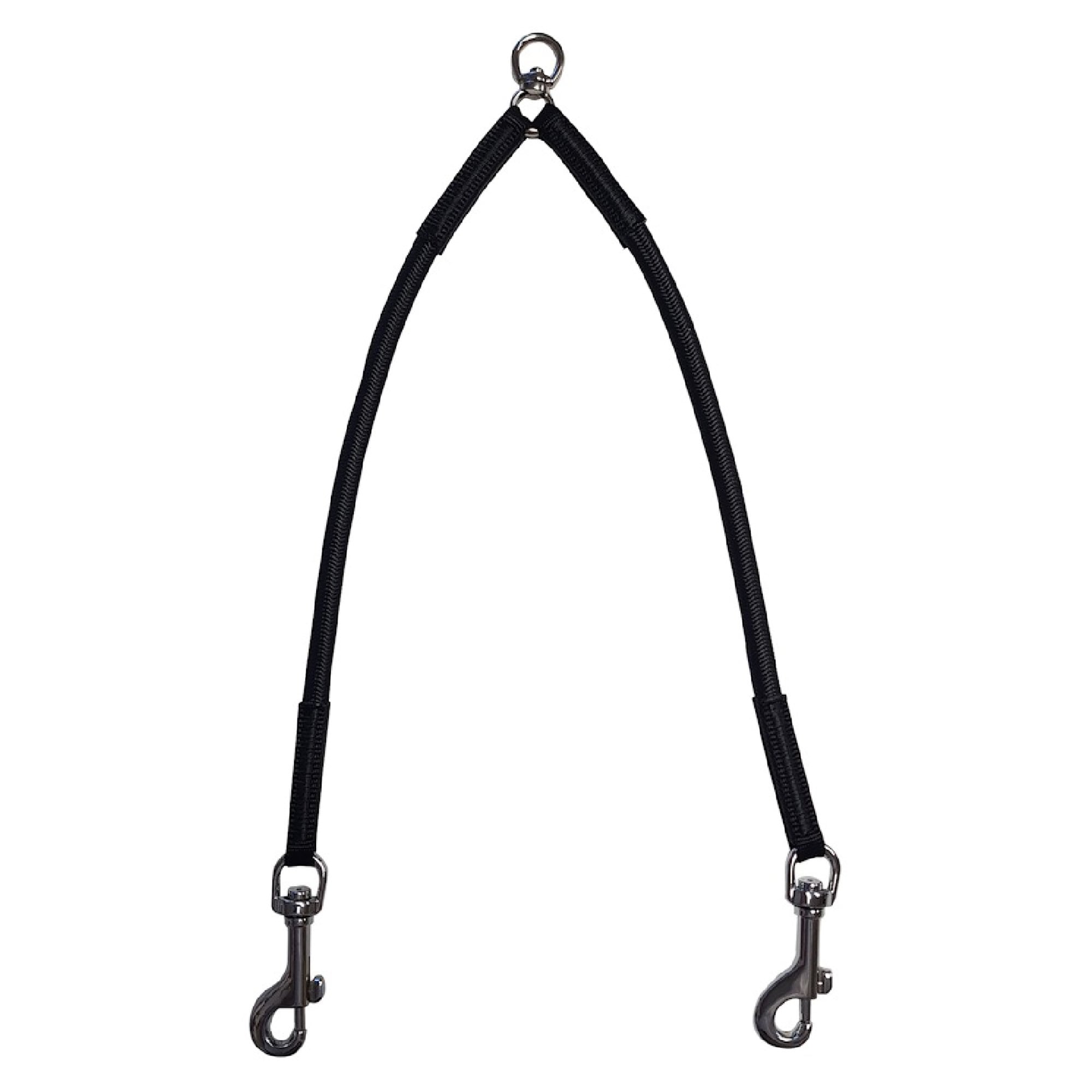 Ancol Bungee Dog Lead Coupler - Black