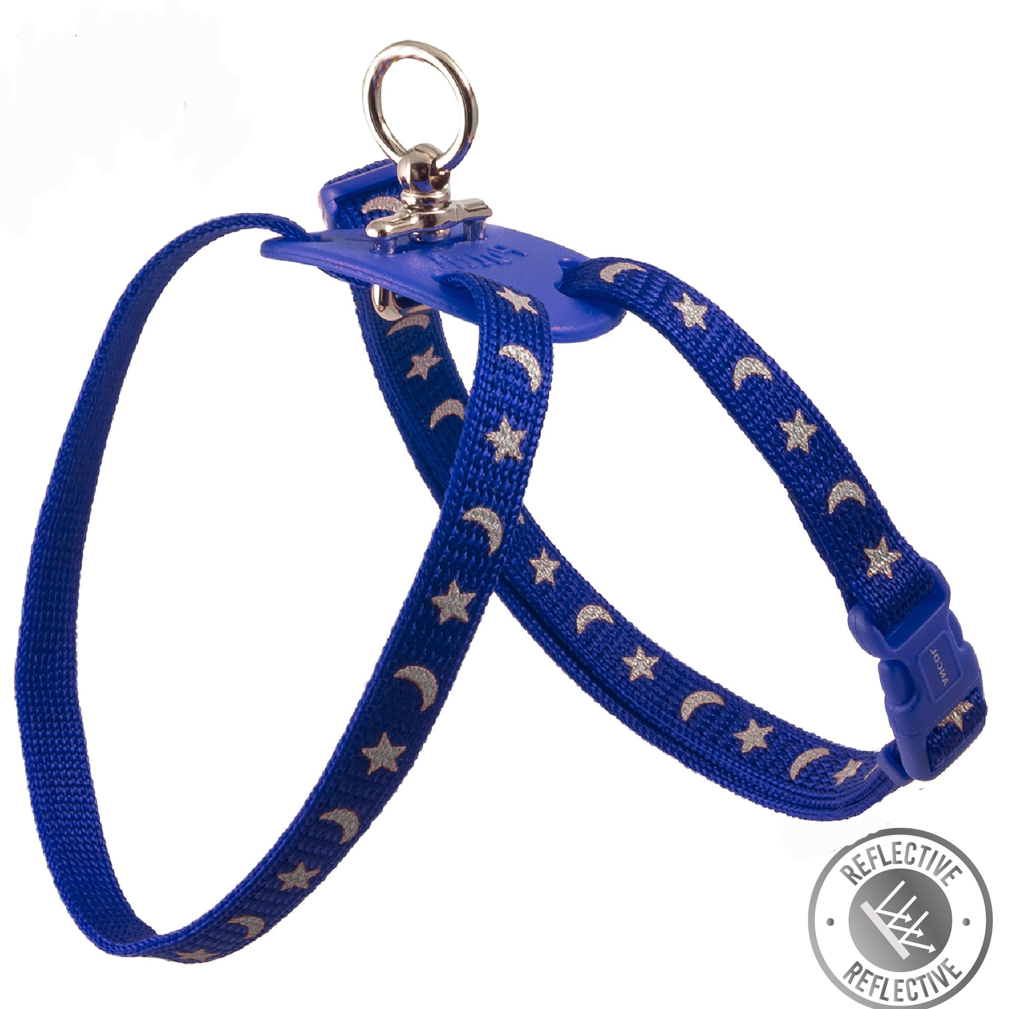 Ancol Figure 8 Blue Moon & Stars Cat Harness & Lead (46cm)