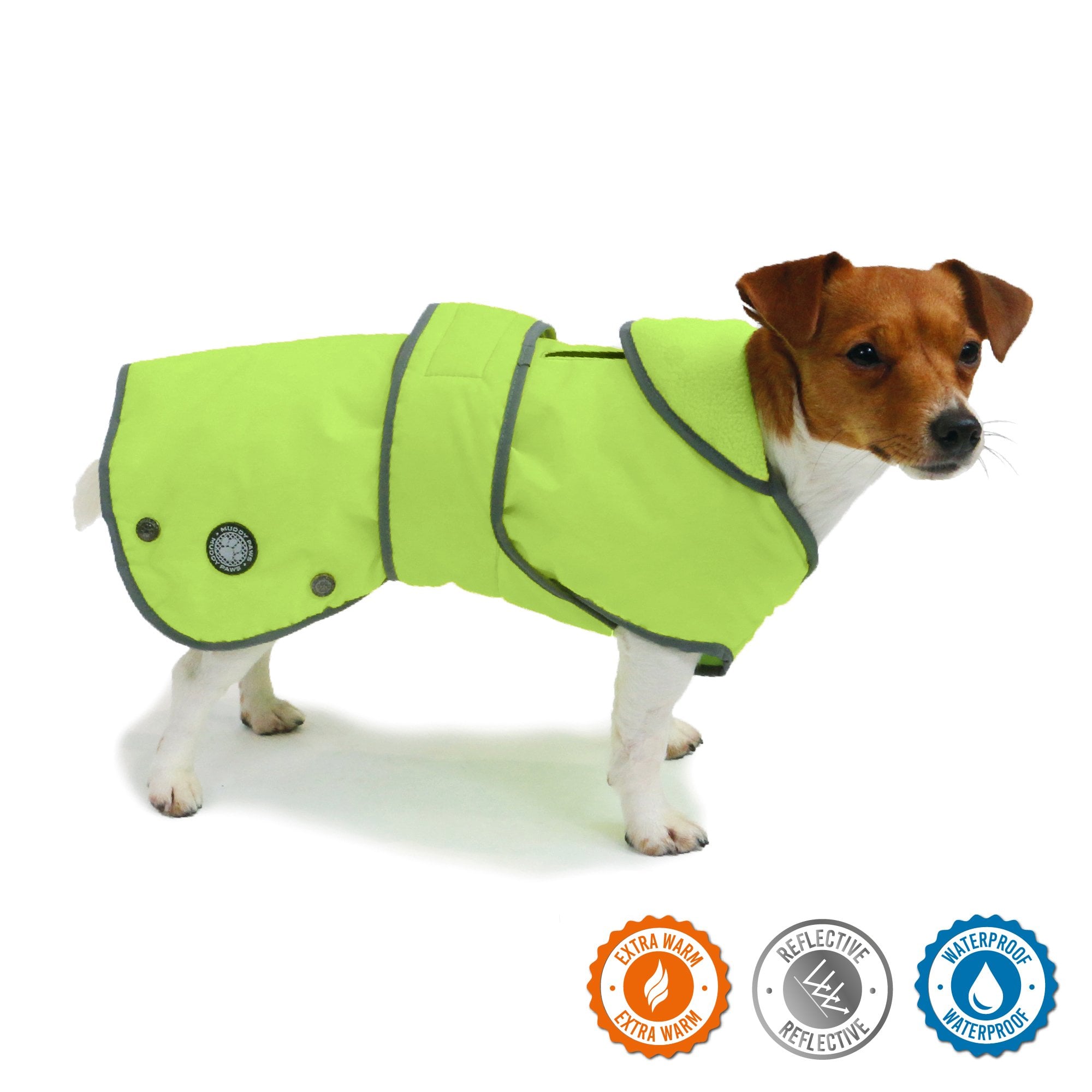 Muddy Paws Stormguard Hi-Vis Dog Coat - Small (30cm)