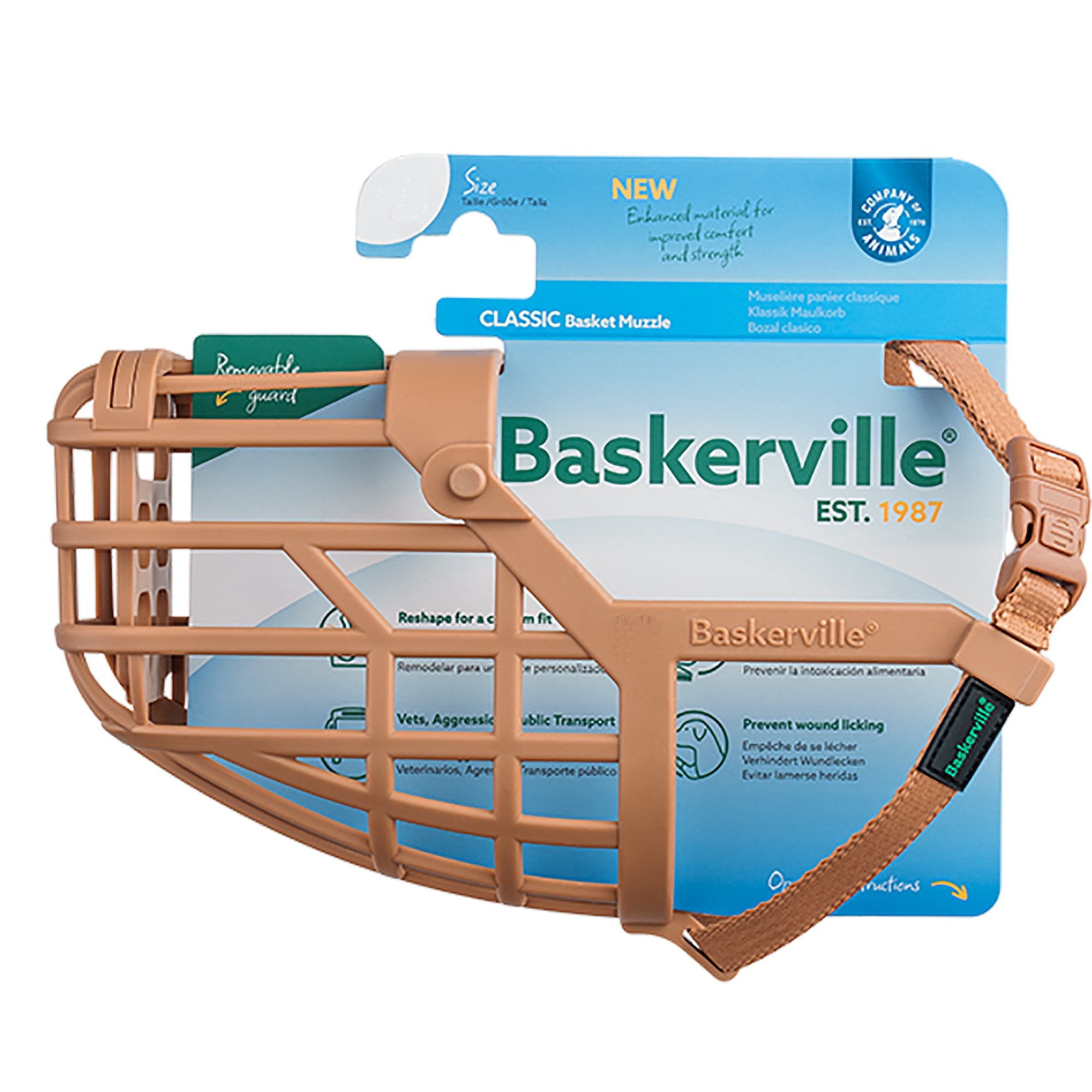 Company of Animals Baskerville Classic Basket Dog Muzzle - Size 2