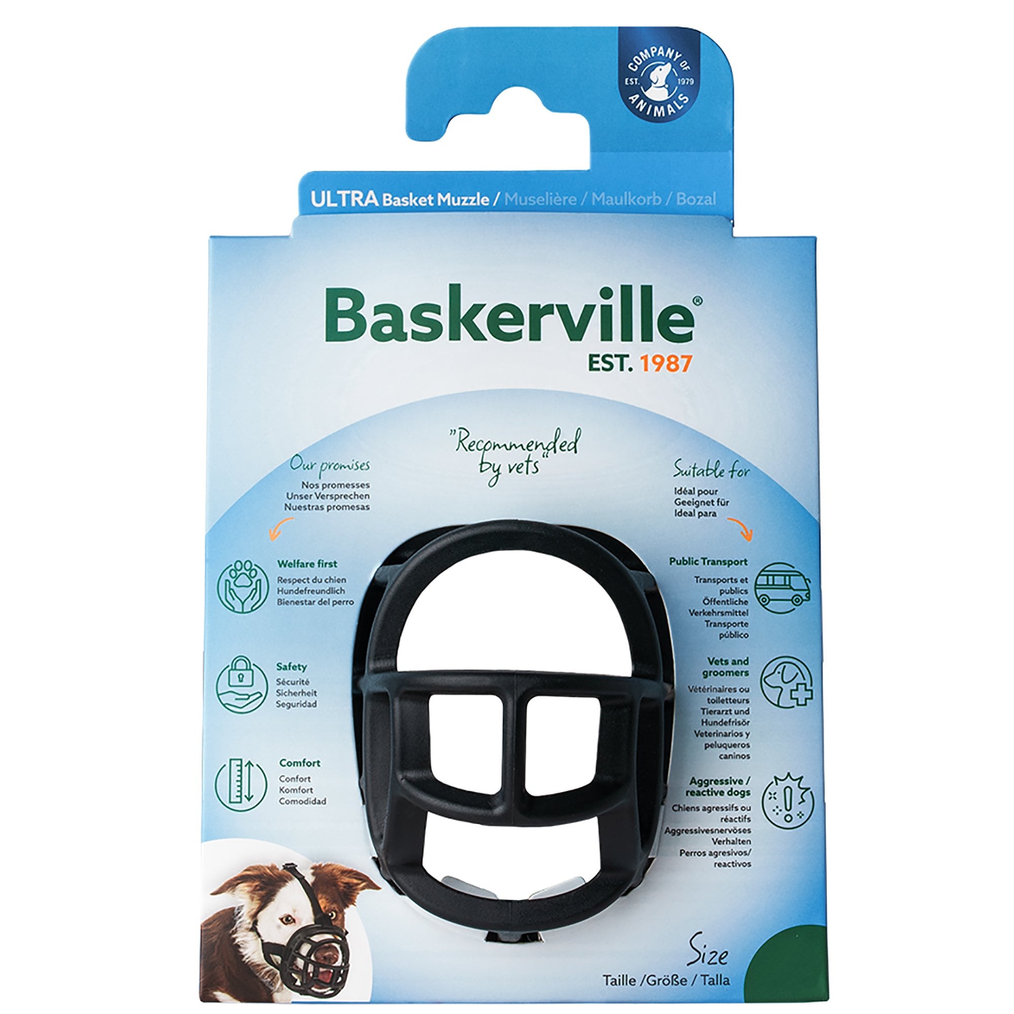 Baskerville Ultra Dog Muzzle - Size 6