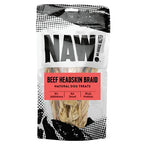 NAW Braided Beef Head Skin Natural Dog Treat 100g
