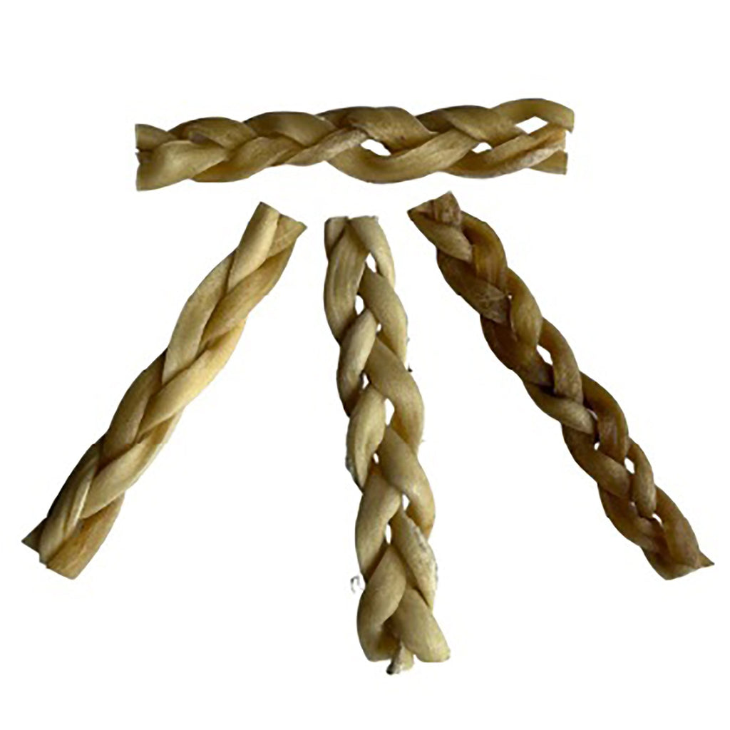 NAW Braided Beef Head Skin Natural Dog Treat 100g