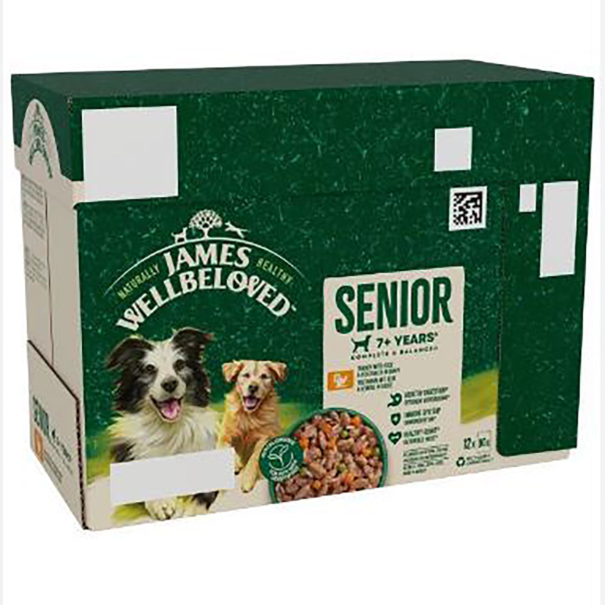 Senior Turkey With Rice & Vegetables in Gravy Wet Dog Food Pouches Pack 12 x 90g