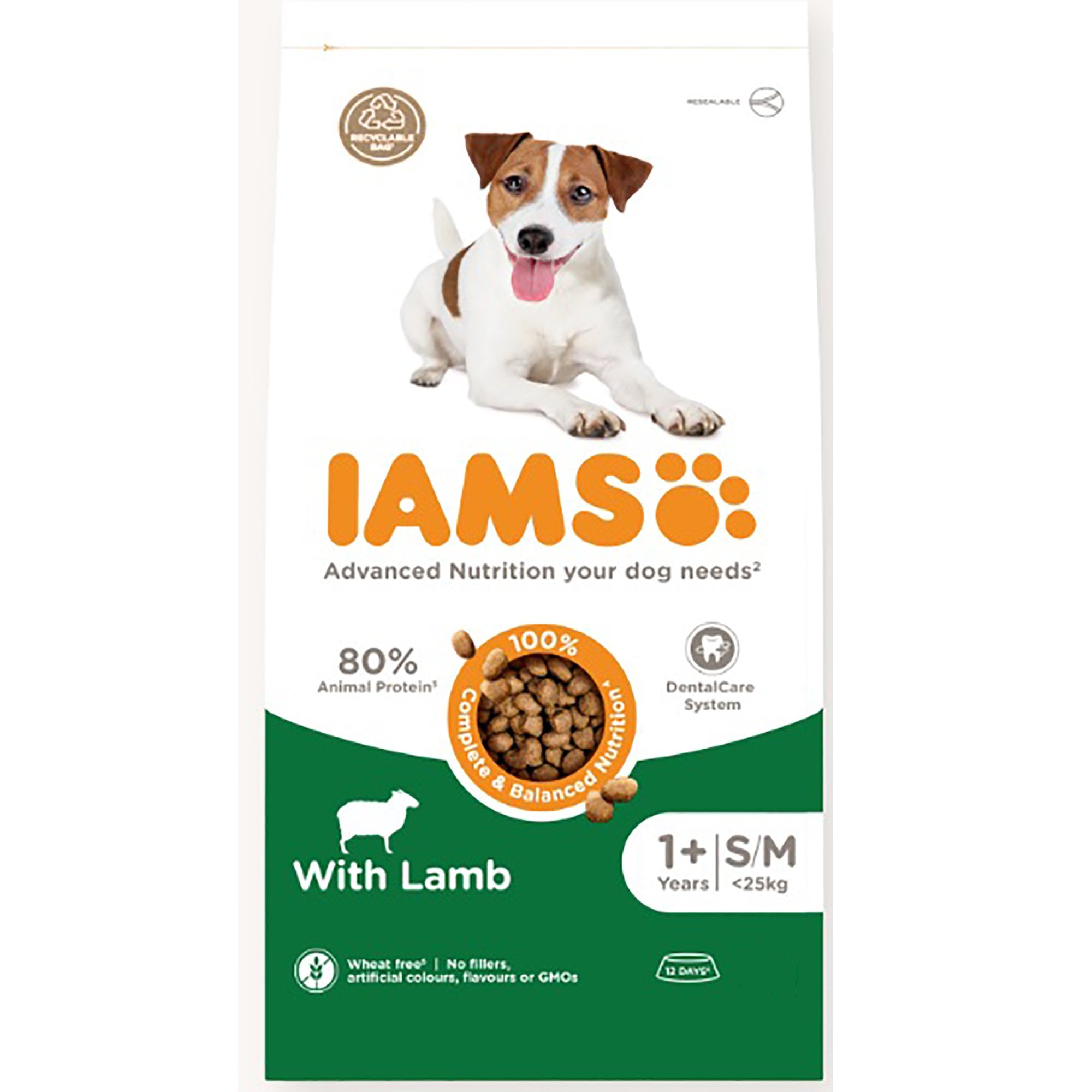 Vitality Adult Small/Medium Breed Dog Food With Lamb 12kg