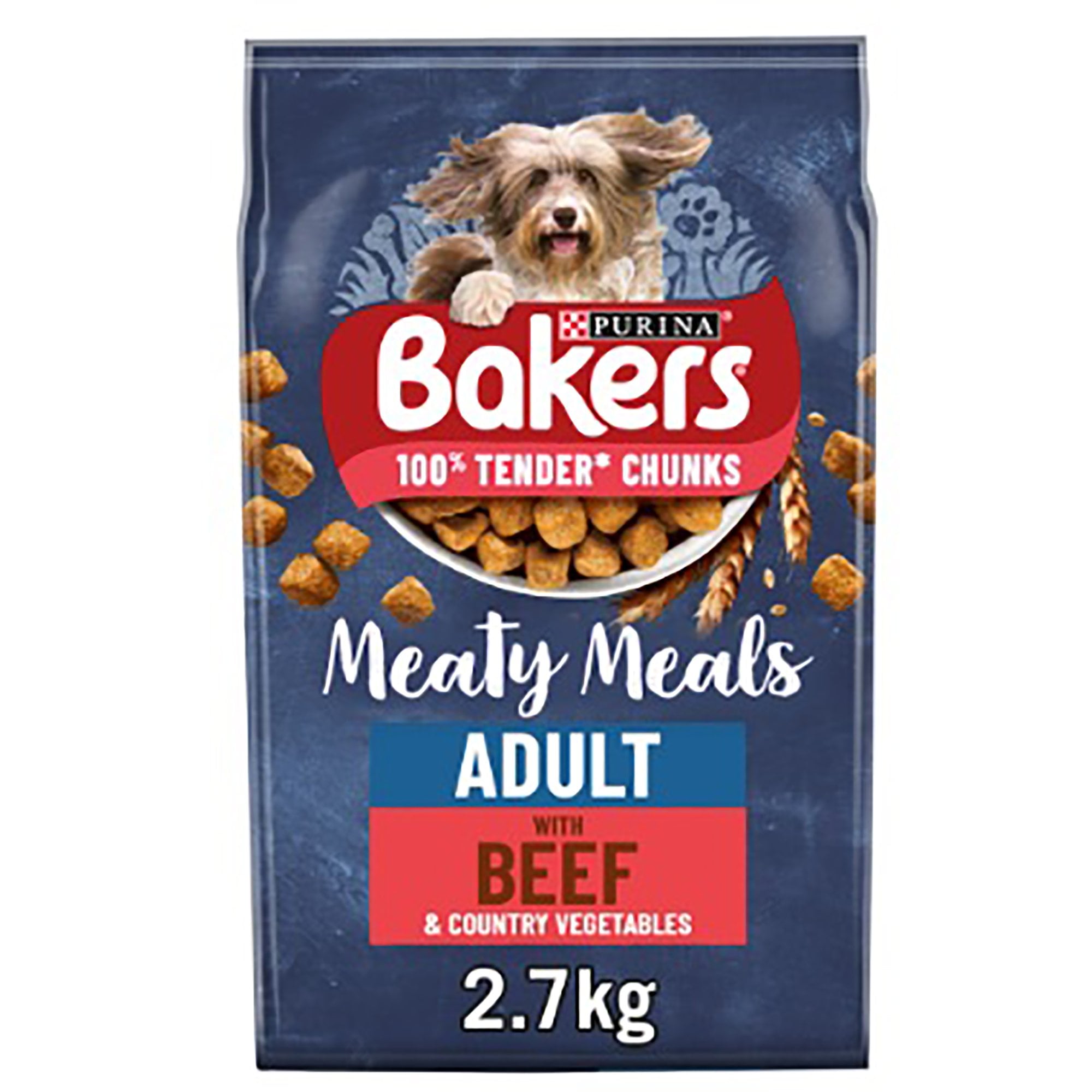 Meaty Meals Beef Adult Dry Dog Food 2.7kg