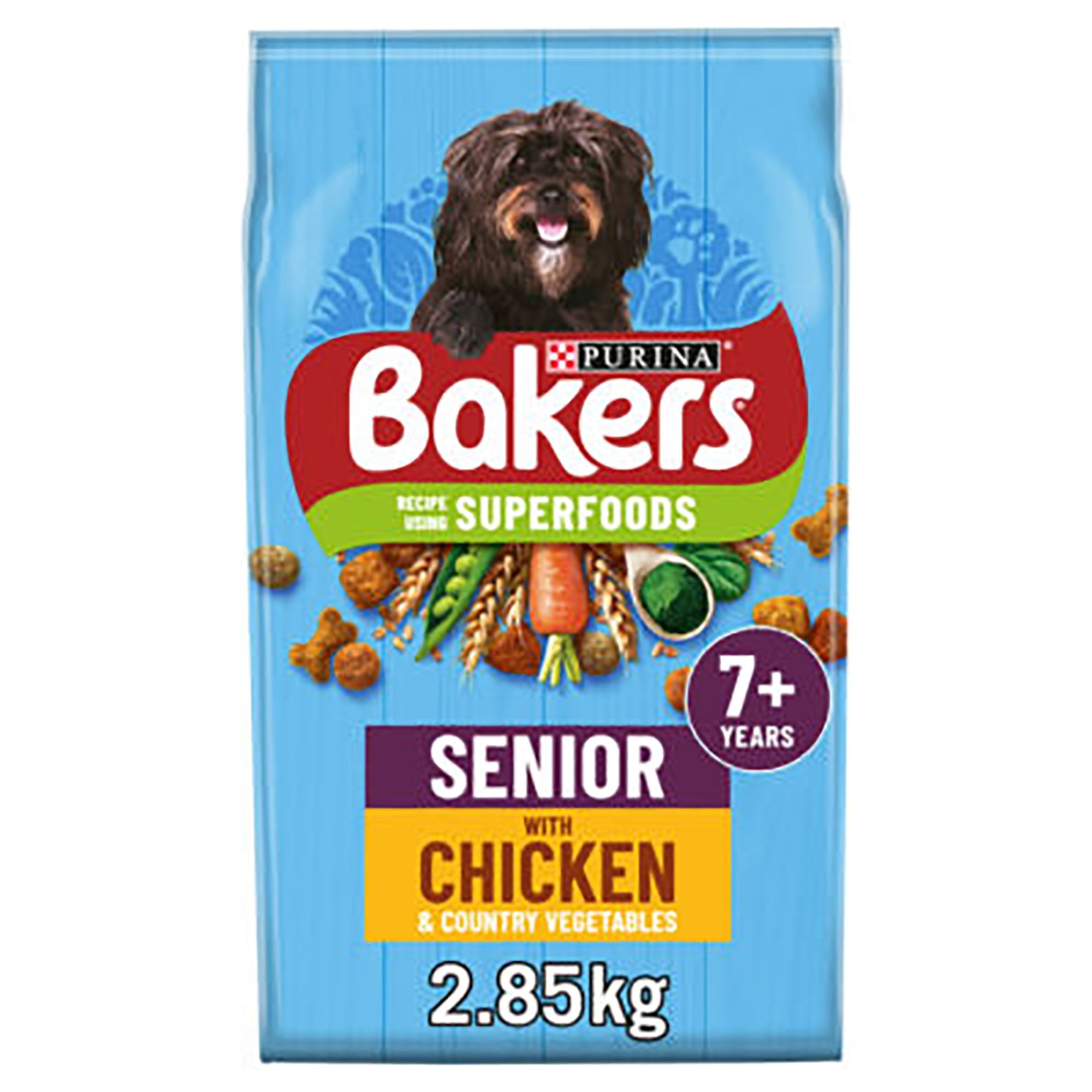Senior Chicken With Vegetables Dry Dog Food 2.85kg
