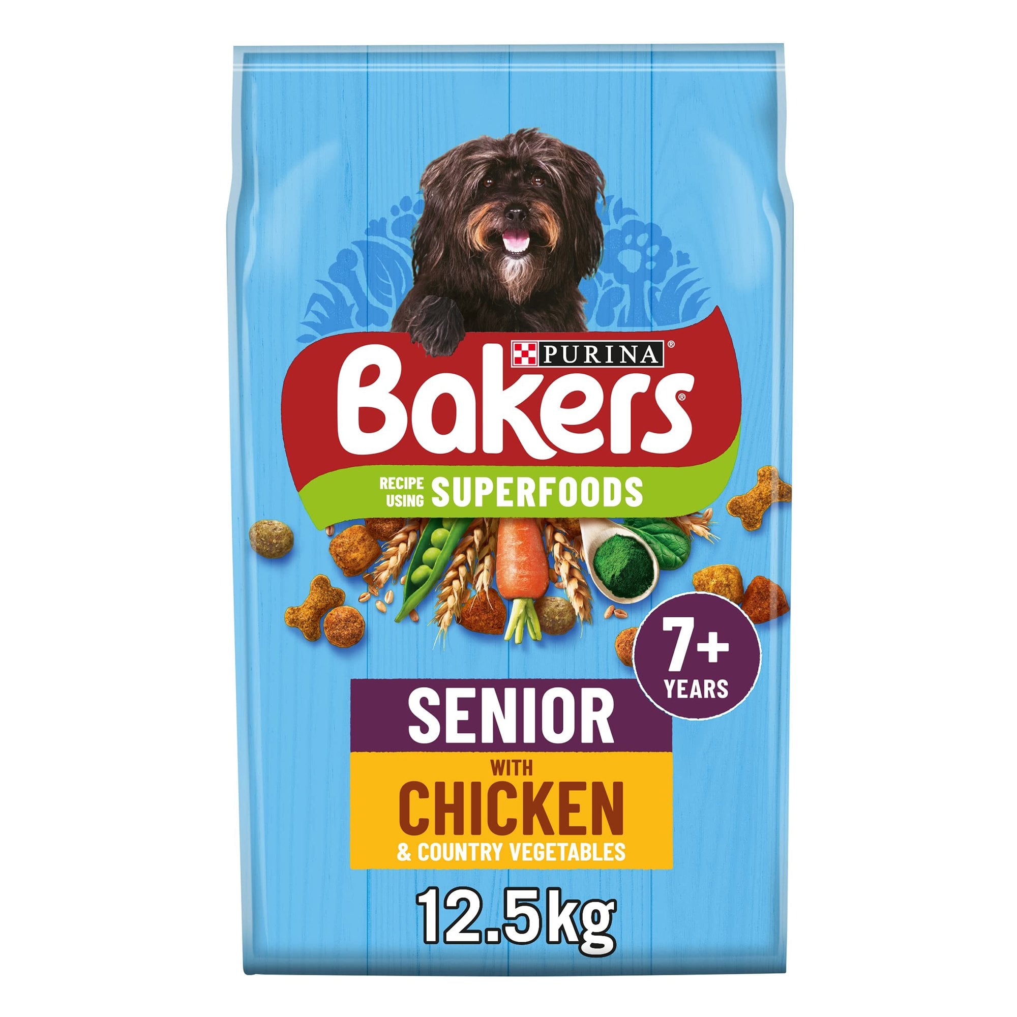 Senior Chicken With Vegetables Dry Dog Food 12.5kg