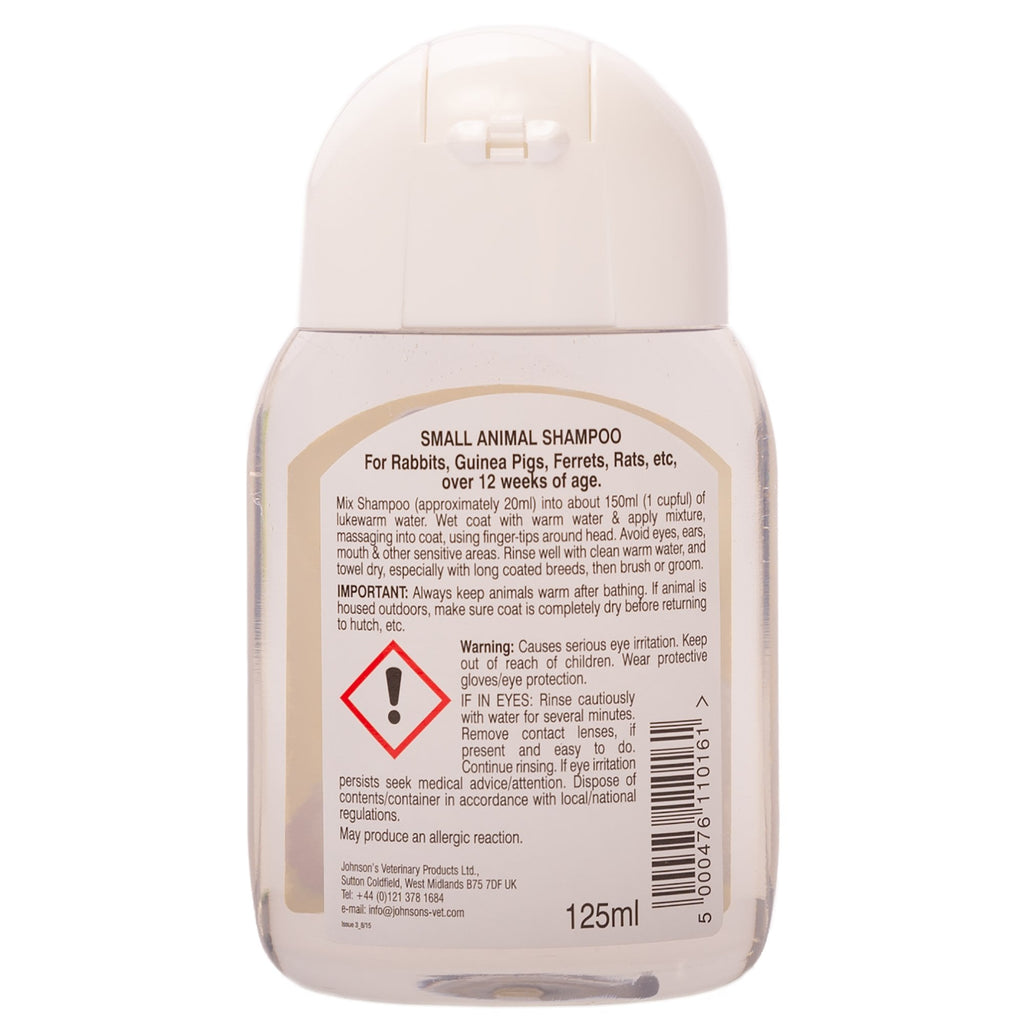 Johnson's Veterinary Small Animal Shampoo 125ml