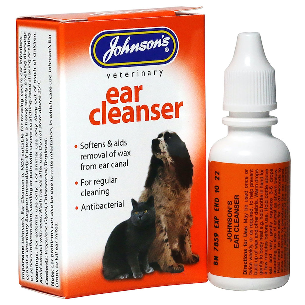 Johnson's Veterinary Ear Cleanser for Dogs & Cats 18ml
