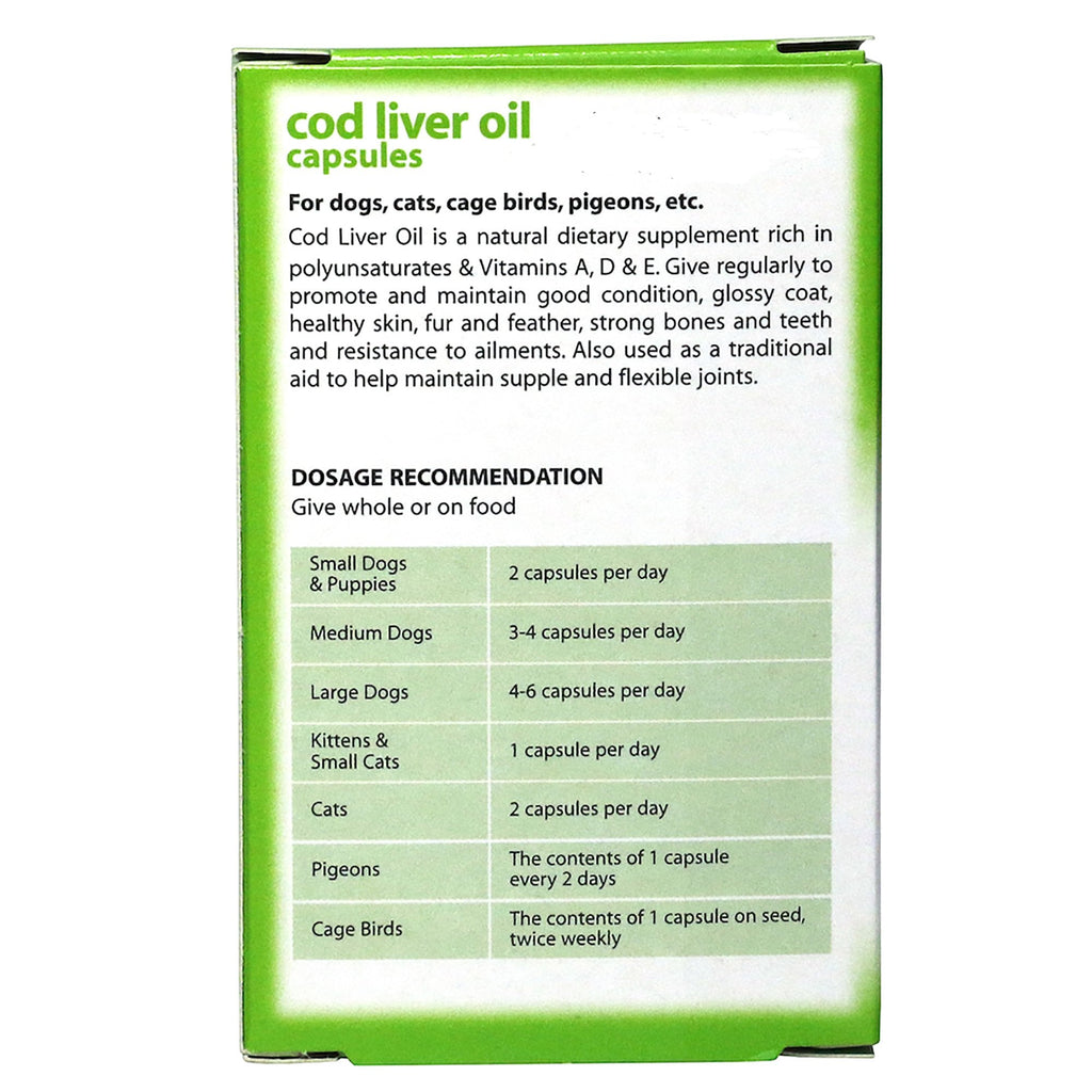 Johnson's Veterinary Cod Liver Oil Capsules Pack 40