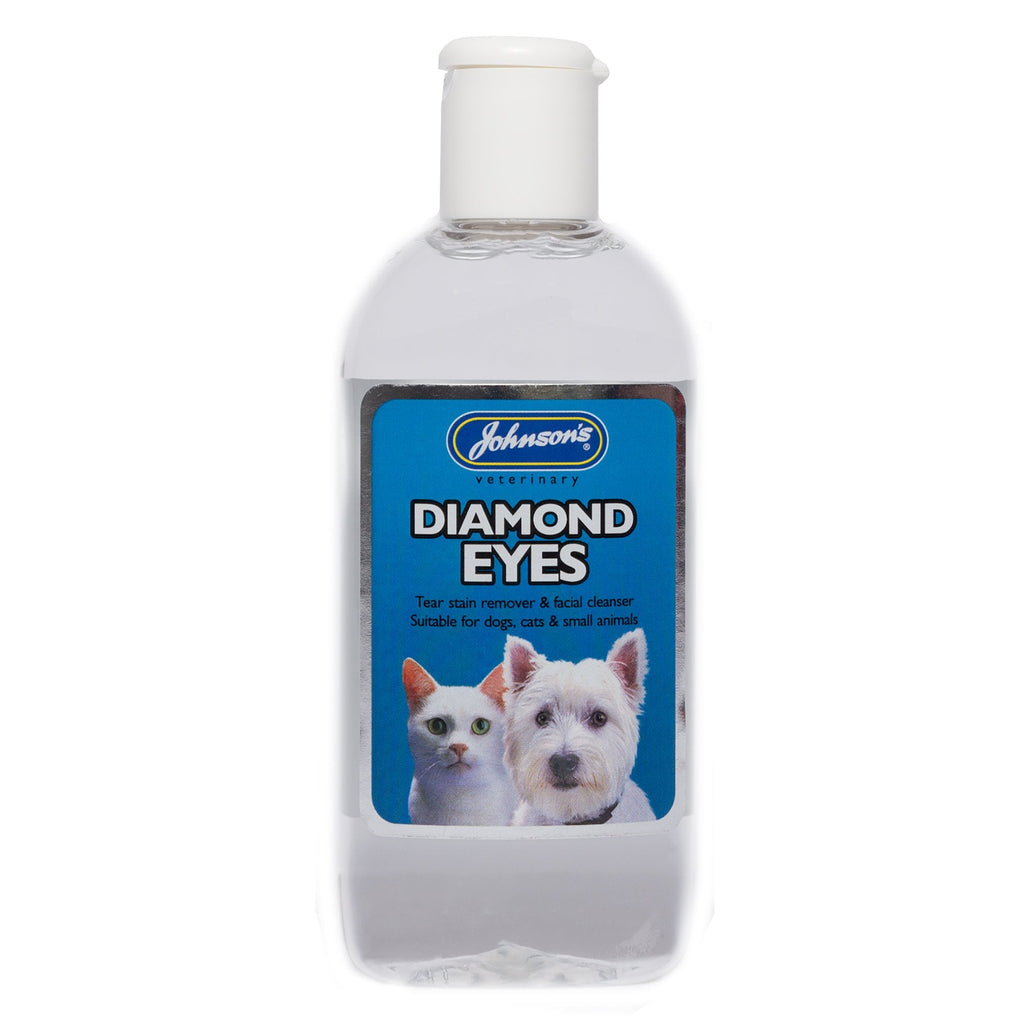 Johnson's Veterinary Diamond Eyes Tearstain & Facial Cleanser for Dogs & Cats 125ml