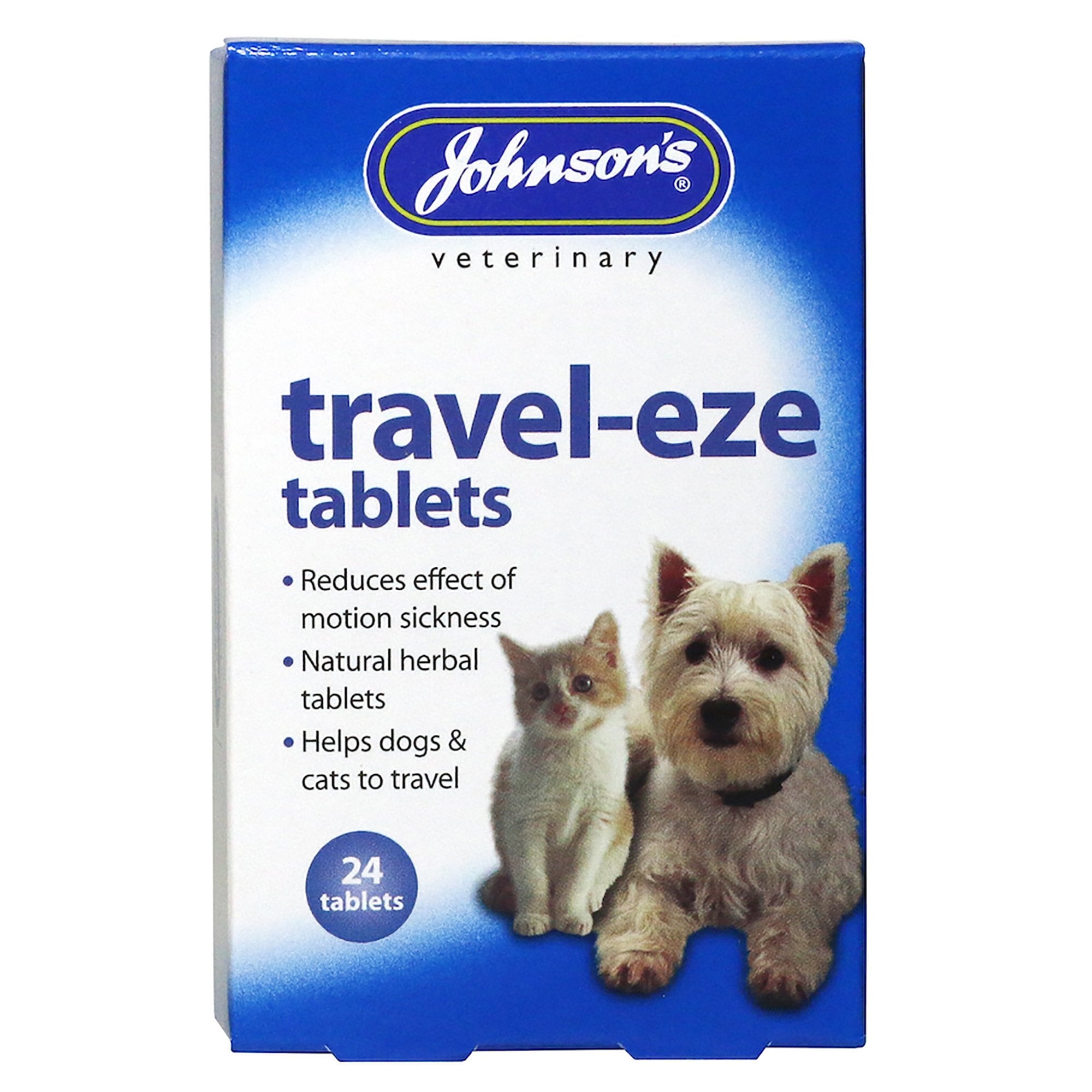 Johnson's Veterinary Travel-Eze Tablets for Dog & Cats - Pack 24