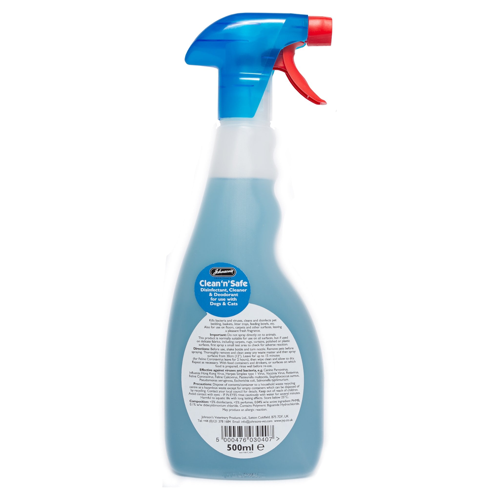 Clean 'n' Safe Disinfectant Spray for Dogs & Cats 500ml