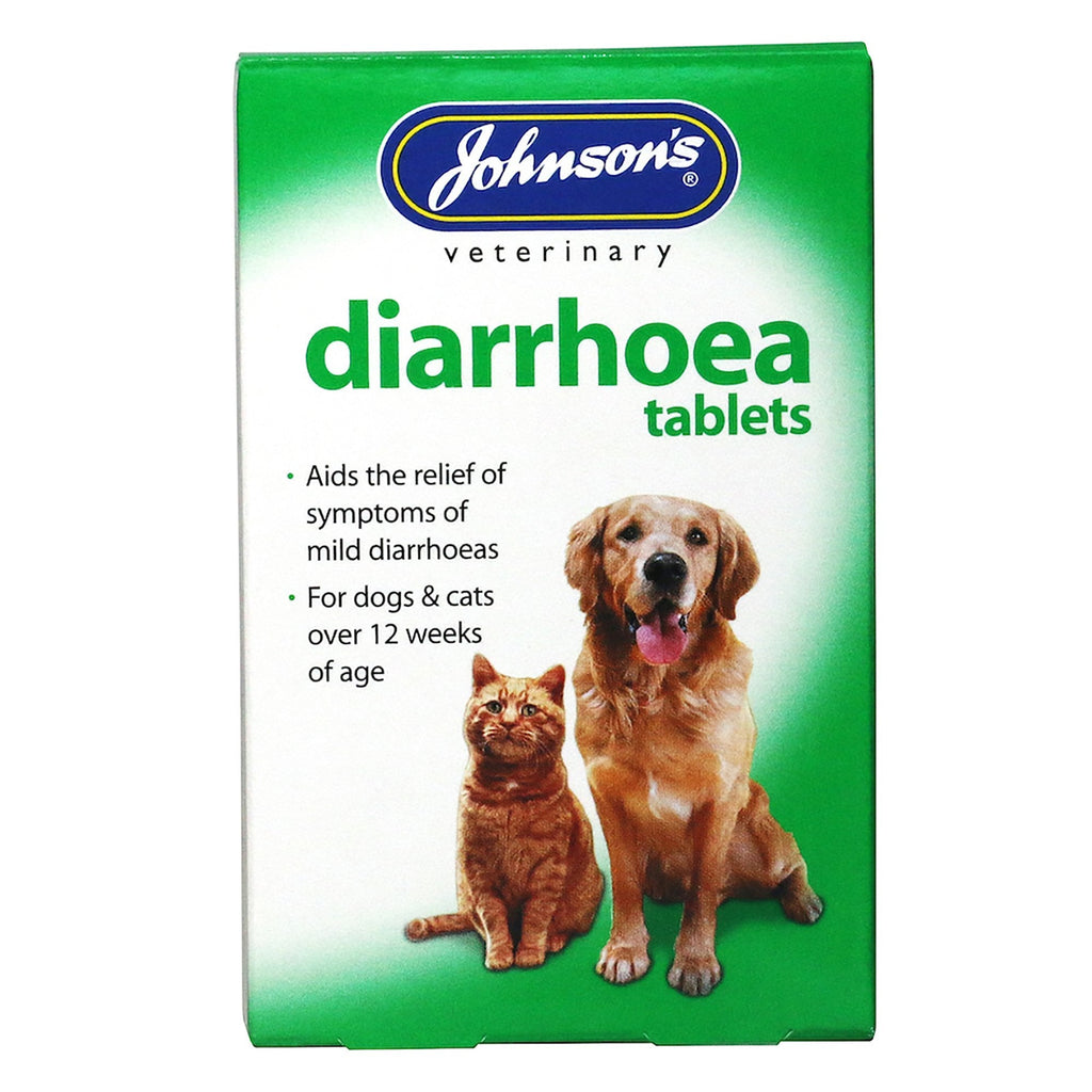 Johnson's Veterinary Diarrhoea Tablets For Cats & Dogs - 12 Pack