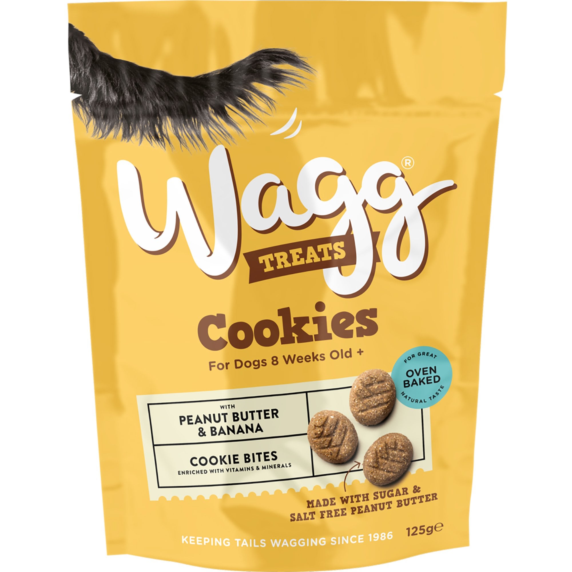 Cookies Bites With Peanut Butter & Banana Dog Treats 125g