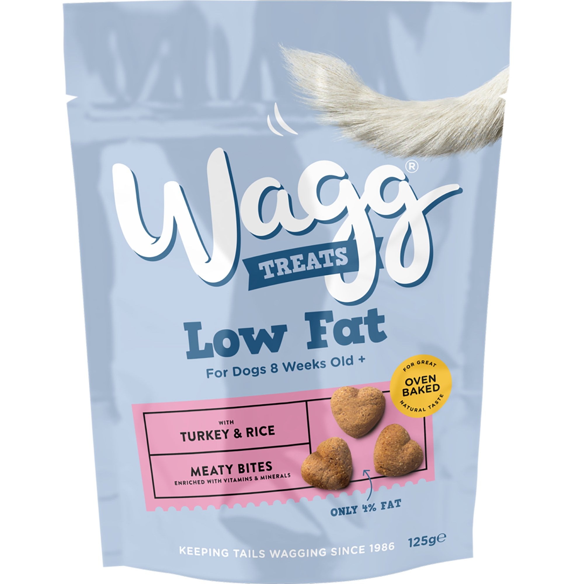 Low Fat With Turkey & Rice Dog Treats 125g
