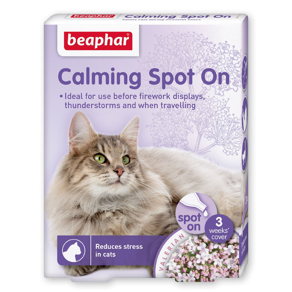 Beaphar Herbal Calming Spot On For Cats – 3 Pipettes