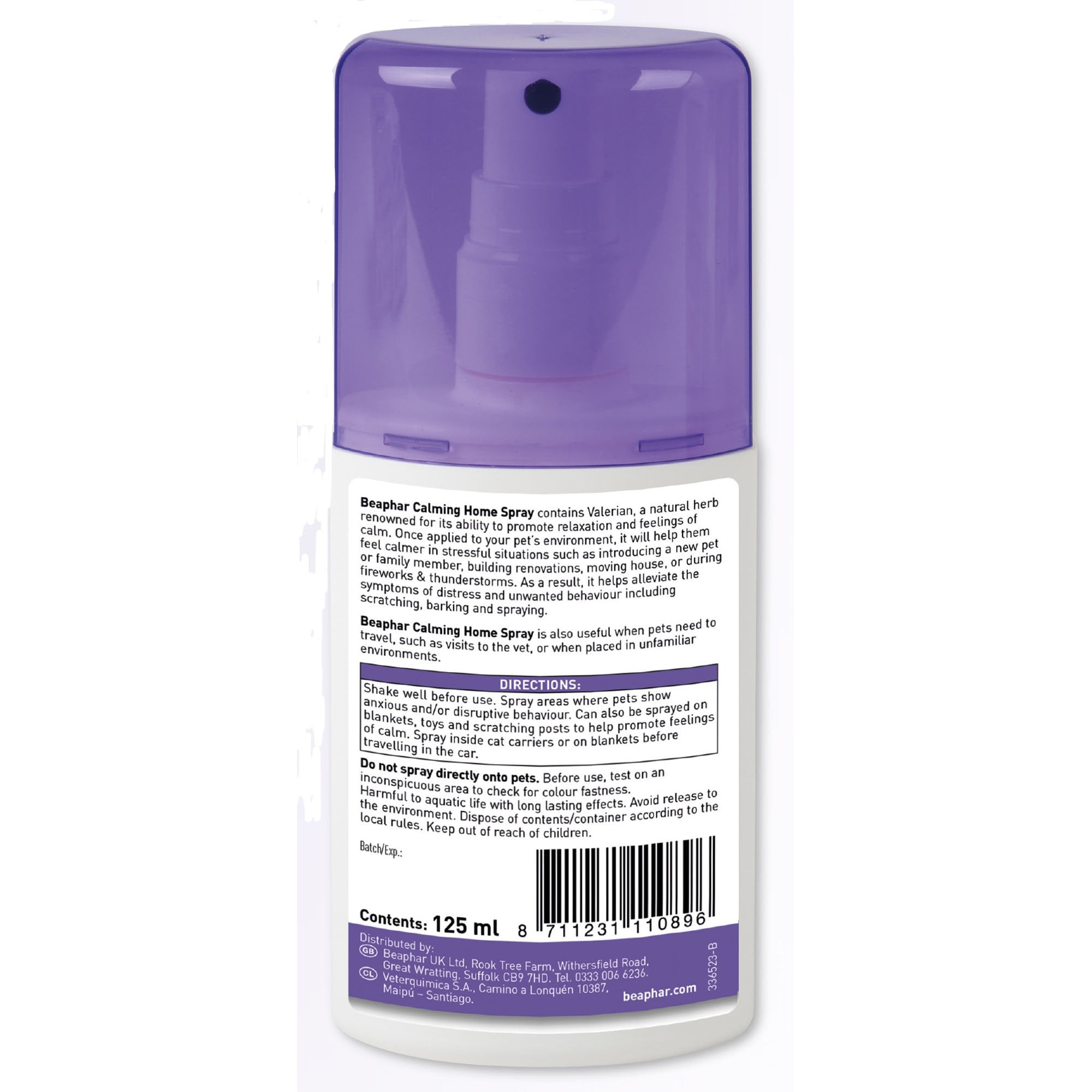 Herbal Calming Home Spray For Cats & Dogs 125ml