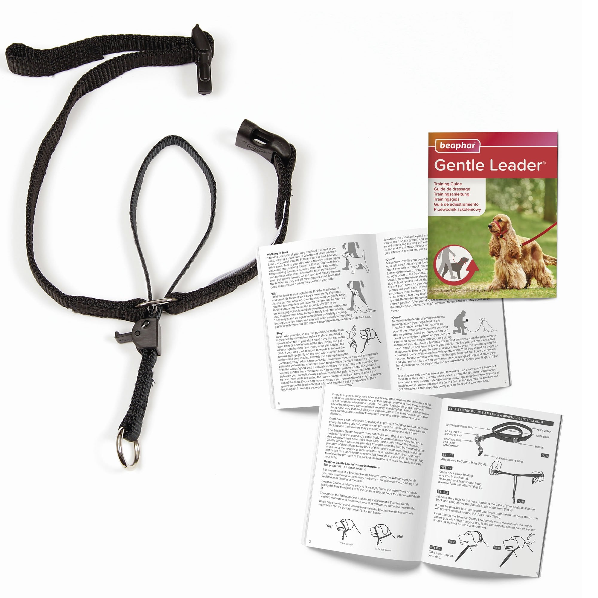 Gentle Leader Head Collar Black For Large Dogs