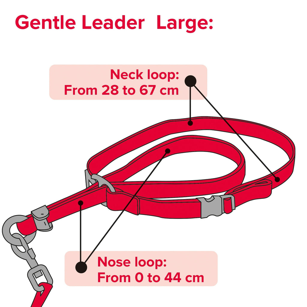 Gentle Leader Head Collar Black For Large Dogs