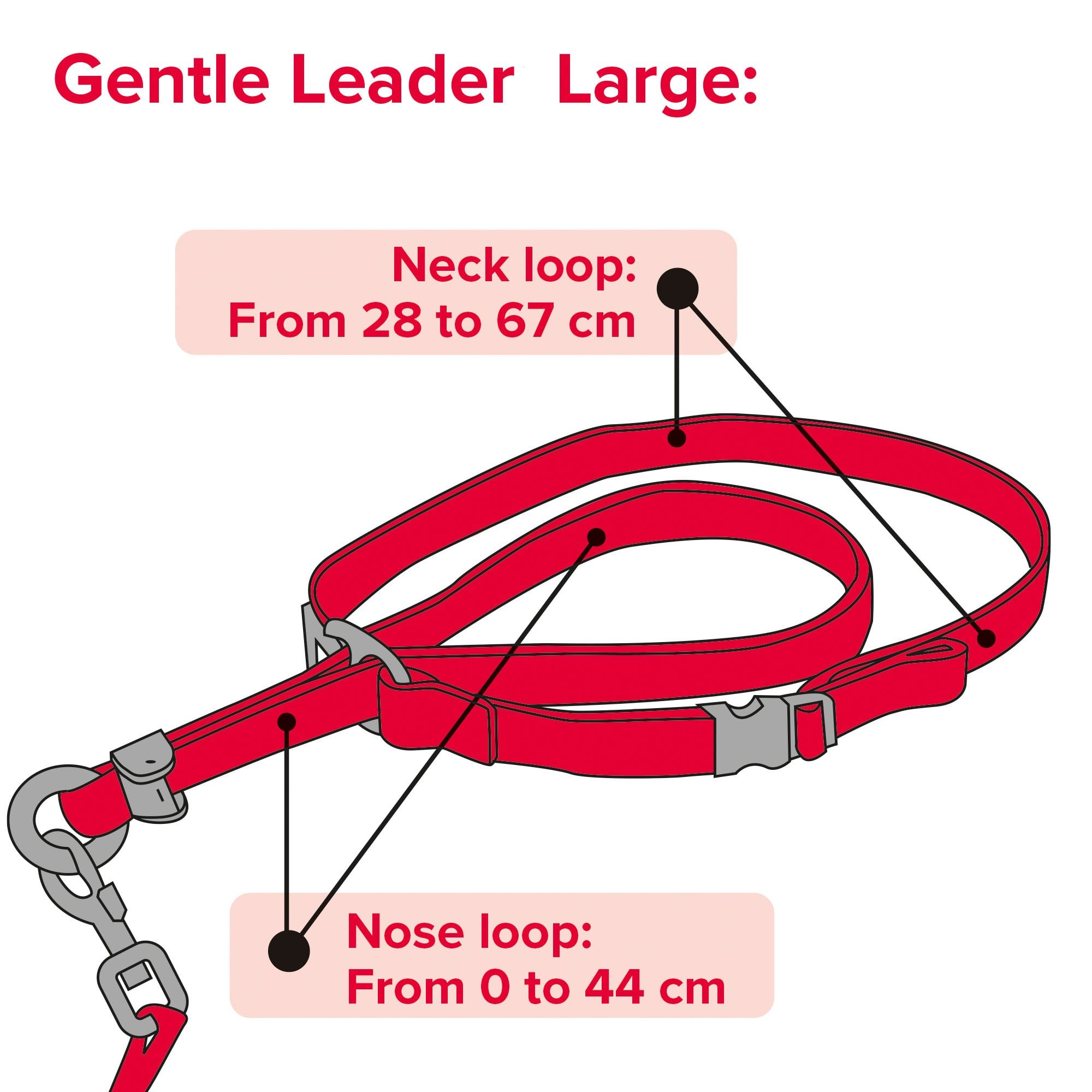 Gentle Leader Head Collar Black For Large Dogs