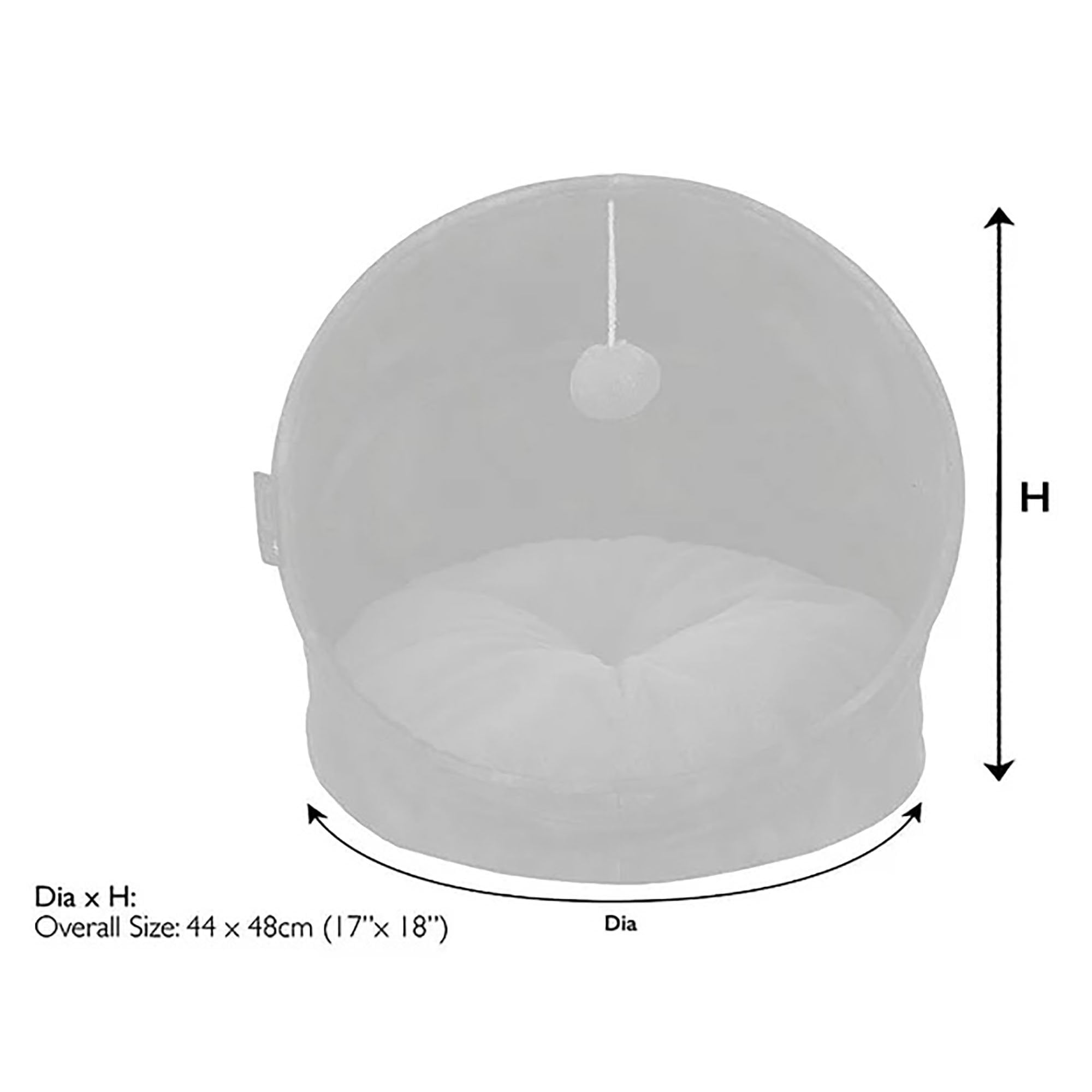 Kensington Small Cat Bed Chocolate