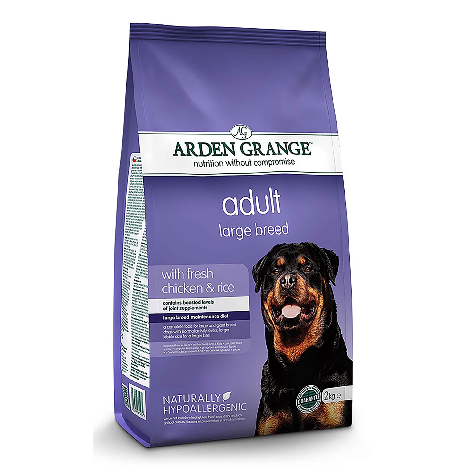 Adult Large Breed With Fresh Chicken & Rice Dog Food 2kg