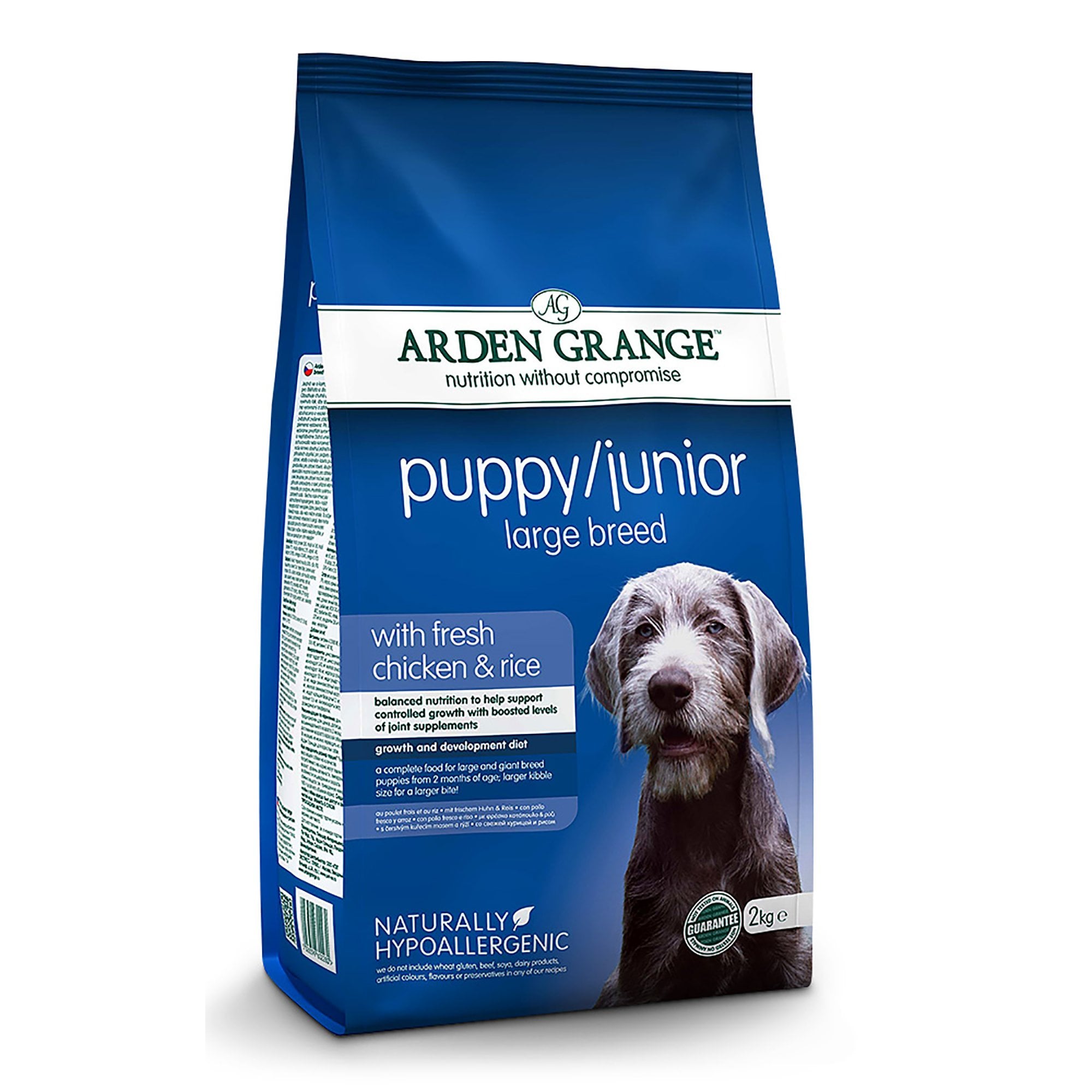 Puppy/Junior Large Breed With Fresh Chicken & Rice Dog Food 2kg