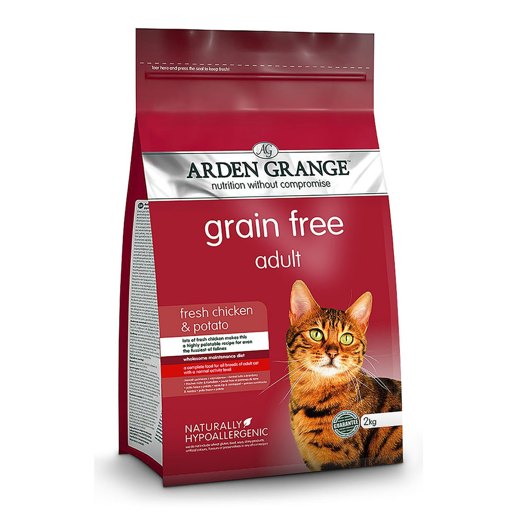 Arden Grange Adult Grain Free Cat Food With Fresh Chicken & Potato 2kg